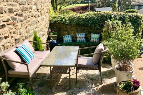 Patio | Baslow Holiday Cottages - Near Chatsworth House | Peak District
