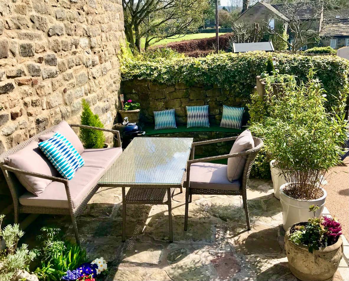 Patio | Baslow Holiday Cottages - Near Chatsworth House | Peak District